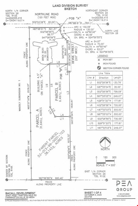 +/- 38 Acres Northline Road