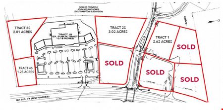 Photo of commercial space at Hwy 74 & Carriage Oaks Dr. in Tyrone