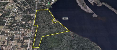 37 Acre ~ Waterfront Single Family Development Parcel
