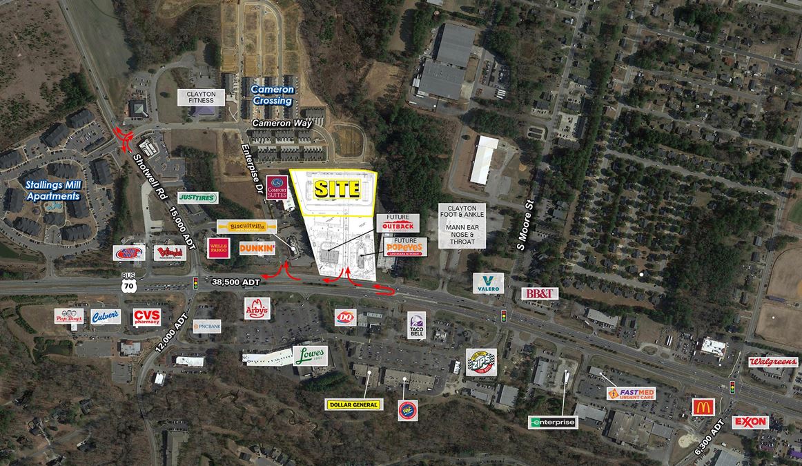 US70 Bus & Enterprise Drive, Clayton, NC 27520