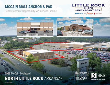 North Little Rock, AR - Little Rock Shops & Vacant Pad - North Little Rock