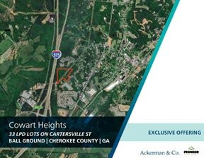 13.8 Acres for 33 LDP Lots - Cowart Heights
