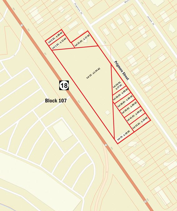 ±3.12 Acre Route 18 & Prigmore Street Portfolio