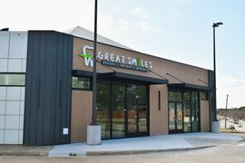 Free Standing Building With Drive Thru Lanes
