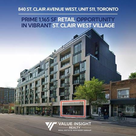 Retail space for Rent at 840 Saint Clair Avenue West in Toronto