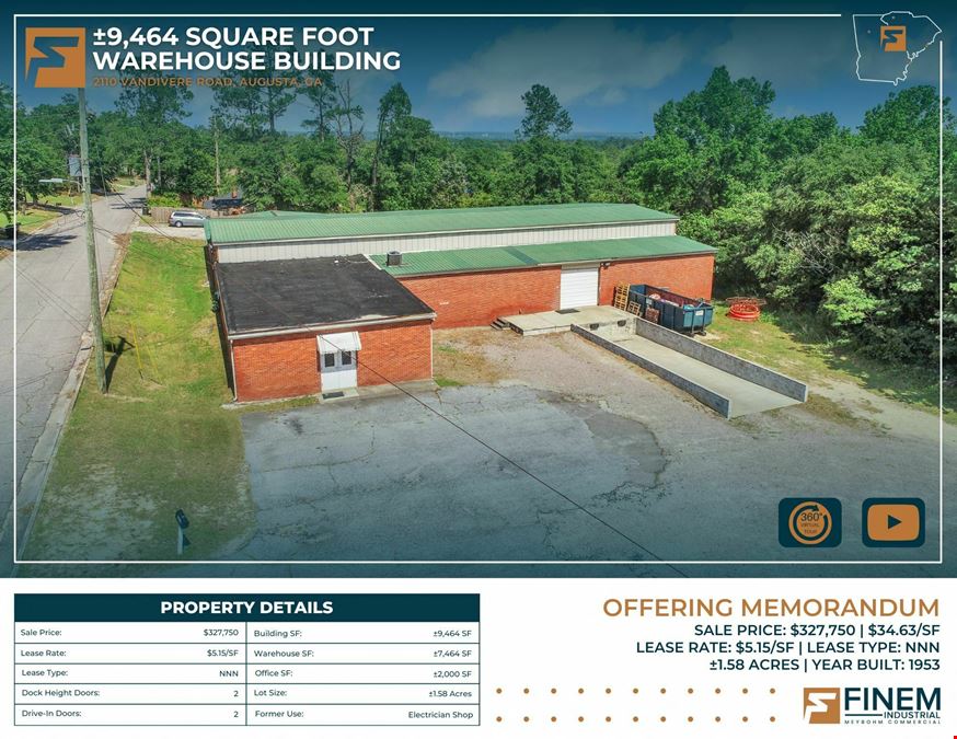 9,464 SF Warehouse