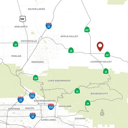 VacantLand space for Sale at SEC Rabbit Springs Rd. & Fairlane Rd in Lucerne Valley