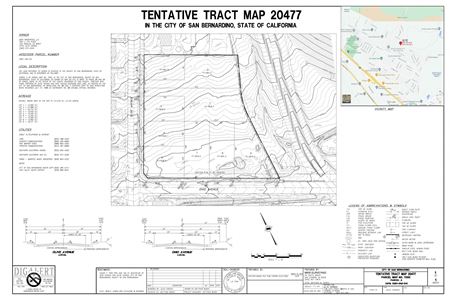 9 Lots - tentative map approved - San Bernardino