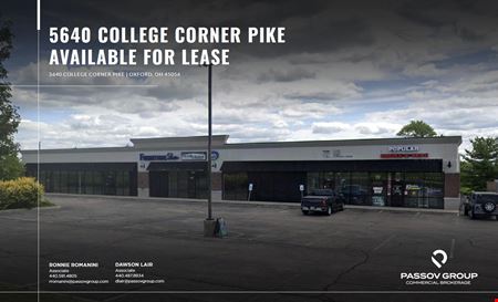 Retail space for Rent at 5640 College Corner Pike # 5650 in Oxford