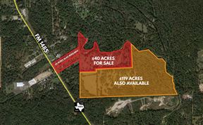 ±40 - 165 Acres Available