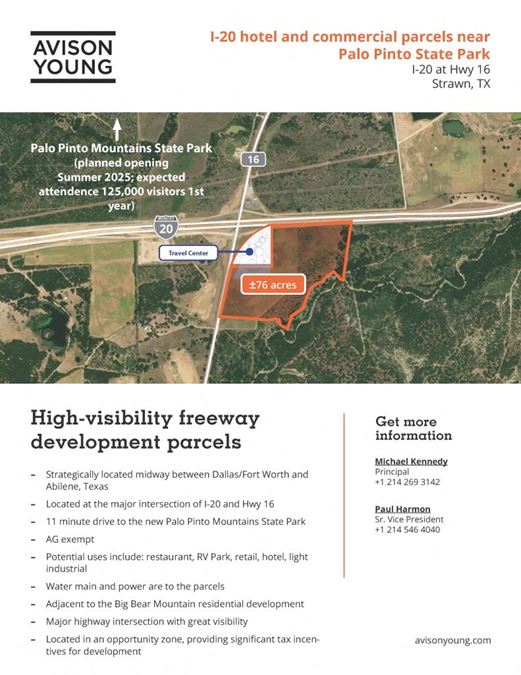 +/- 76 ac freeway development parcels