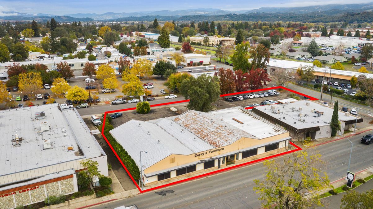 Large Downtown Building for Lease 214 E. Perkins Street, Ukiah, CA