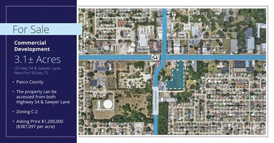 UNDER CONTRACT! 3.1± Acres on US Hwy 54 & Sawyer Lane - New Port Richey, FL