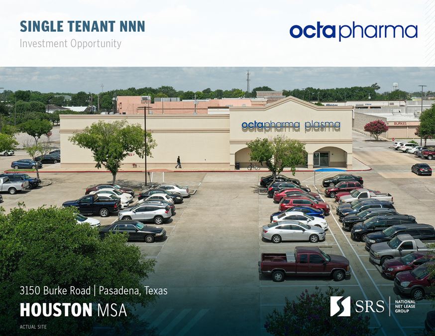 Pasadena, TX Octapharma 3150 Burke Rd, Pasadena, TX Retail Space