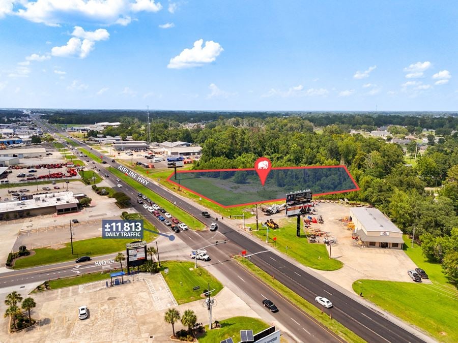 Highly-Visible Lay Down Yard Lease Opportunity along Airline Hwy