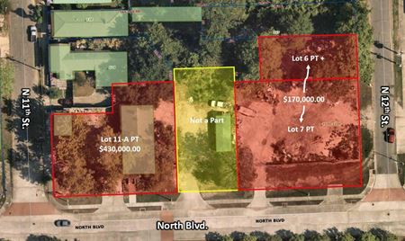 VacantLand space for Sale at North Blvd (Lots 6 PT + and 7 PT) in Baton Rouge