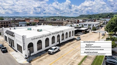 Historic Ford Dealership. Semi-Truck Access. Downtown.