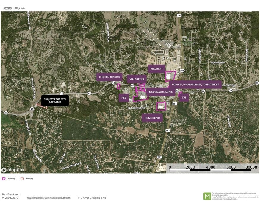 5.27 Commercial Land on HWY 46, Bulverde, TX