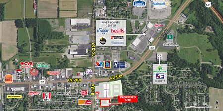 Retail space for Rent at  Clifty Drive & Michigan Road in Madison