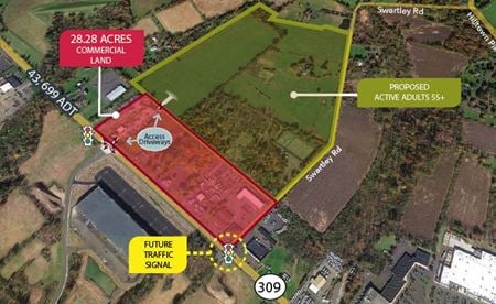 VacantLand space for Sale at 1701-2021 Bethlehem Pike in Hatfield