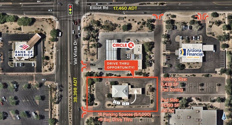 Freestanding Former Bank Drive Thru Opportunity