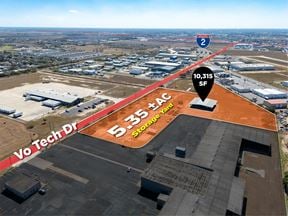 5.35 ±AC | Storage yard | 10,315 SF | Covered area | For Lease