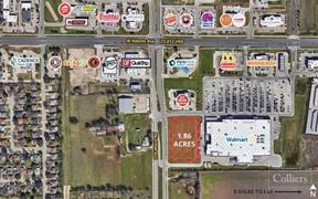 For Ground Lease | 1.86 AC Walmart Outparcel