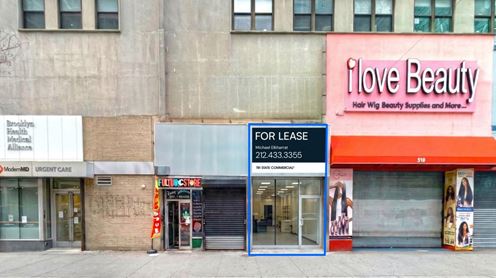 800 - 1,600 SF | 510 Fulton Street | Rare Retail Storefront at the Heart of Fulton Mall for Sublease