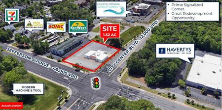 Retail space for Rent at 11847 Jefferson Avenue in Newport News