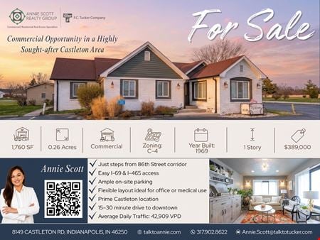 Office space for Sale at 8149 Castleton Rd in Indianapolis
