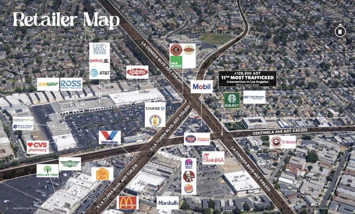 Starbucks STNL-11th Most Trafficked Corner in LA