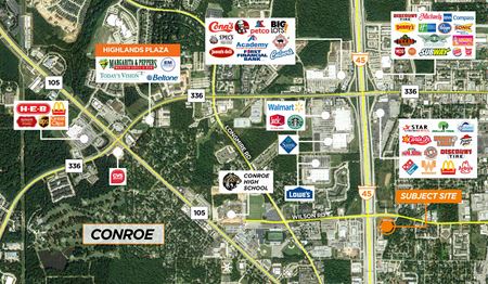 Commercial space for Sale at SEC of I-45 &amp; Wilson Rd in Conroe