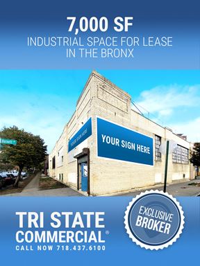 830 Barry Street |  Industrial Space in the Bronx!
