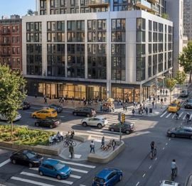 1,600 - 2,100 SF | 275 Flatbush Avenue Extension | Prime Vanilla Box Retail Space with Wrap Around Frontage for Lease