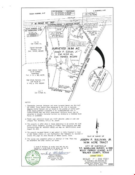 VacantLand space for Sale at 835 FM 2821 Road East in Huntsville