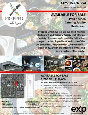 Prepped with Love Commercial Prep, Catering & Restaurant Facility