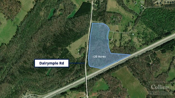 20 Acres For Sale with I-85 Frontage on Dalrymple Road