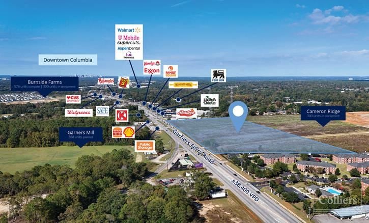 ±15.67 Acres Located Within Bustling Garners Ferry Corridor | Columbia, SC