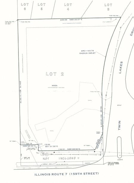 VacantLand space for Sale at  Twin Lakes Dr & 159th St in Homer Glen