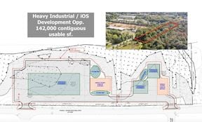 142,000 sf contiguous usable land for sale -- Heavy Industrial  / iOS