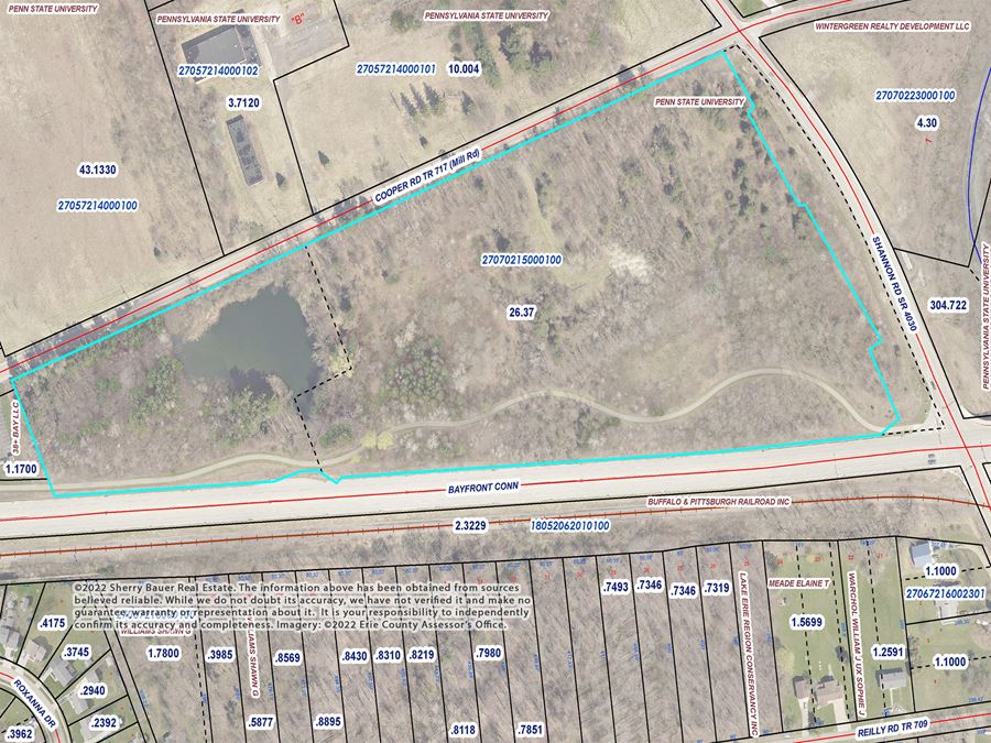 Up to 99± Acre Development Site Near Penn State Behrend