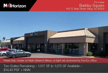 Retail space for Rent at 1437 E Main St in Mesa