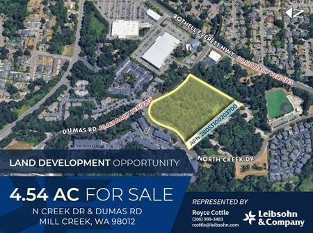 VacantLand space for Sale at NORTH CREEK DR & DUMAS RD in Mill Creek