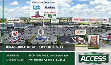 Retail space for Rent at 1500 13th Ave E in West Fargo