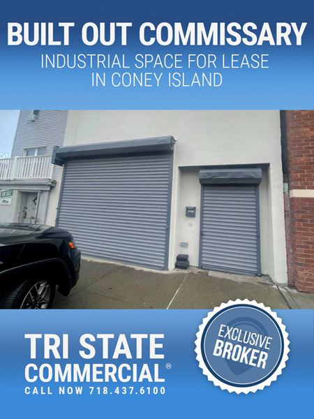 4,000 SF | 2716 W 15th St | Built Out Commissary Space for Lease - Brooklyn