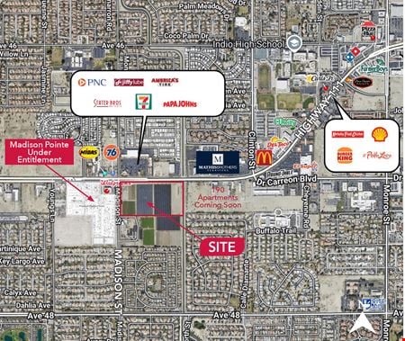 VacantLand space for Rent at SEC Highway 111 & Madison in Indio