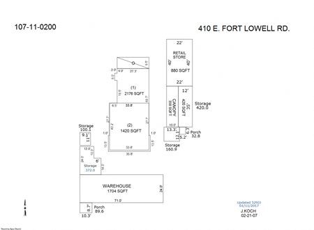 Retail space for Sale at 410 East Fort Lowell Road in Tucson