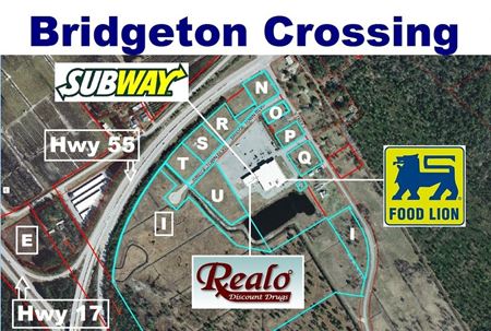 Bridgeton Crossing Shopping Center 'Shovel Ready Out-Parcels' Craven County - New Bern