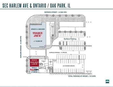 Retail space for Rent at 479 N Harlem Ave in Oak Park