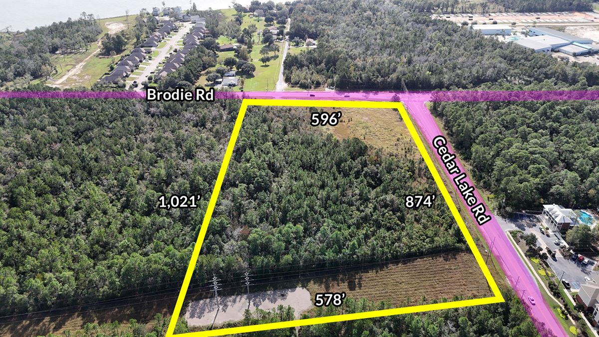 11.77 Acres on NEC of Cedar Lake / Brodie